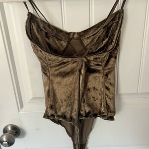 Free people velvet body suit